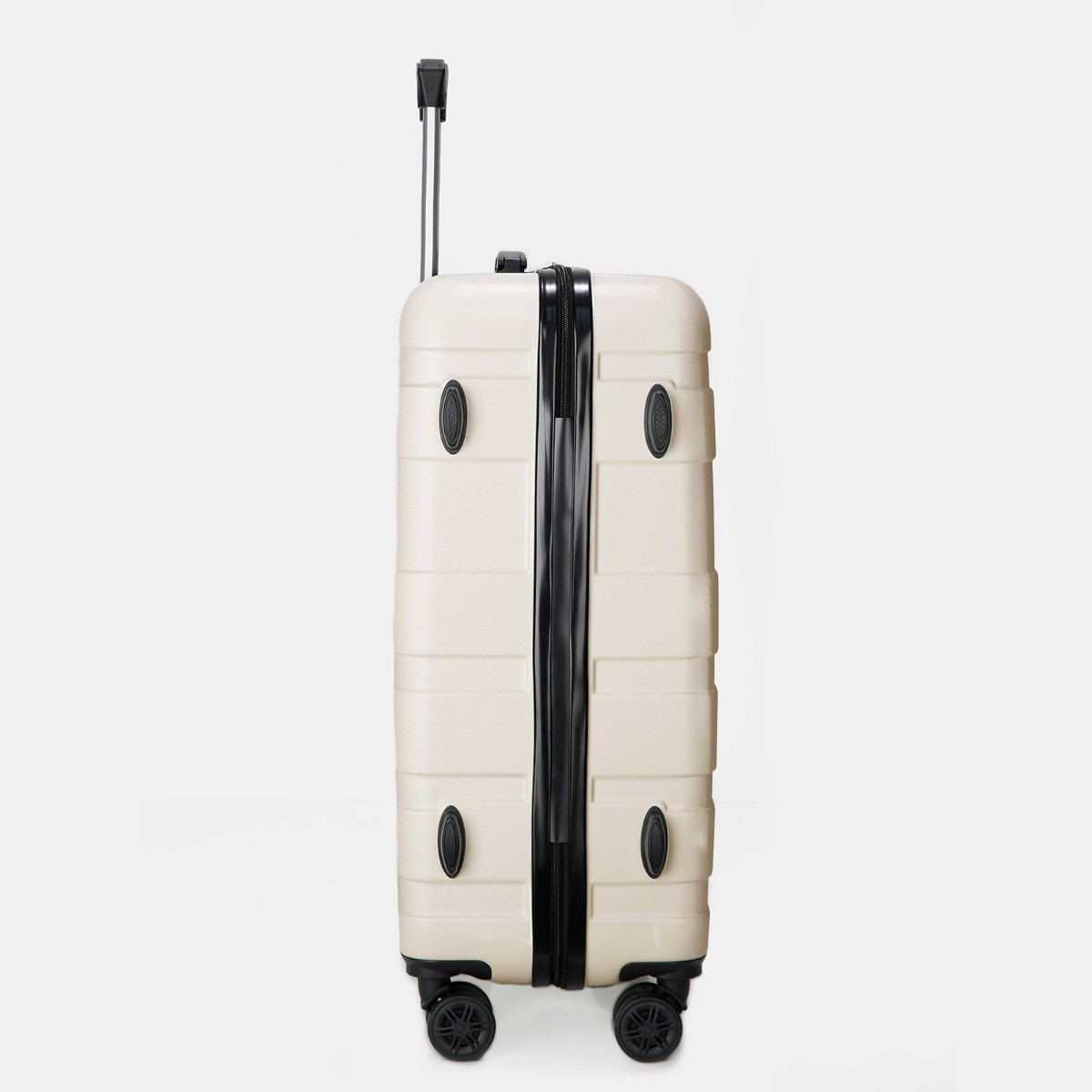 OHS 4 Wheel Hard Shell Suitcase, Cream - 3 Pack>