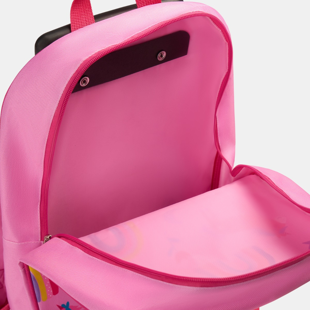 OHS Kids Unicorn Print Trolley Backpack - Pink>