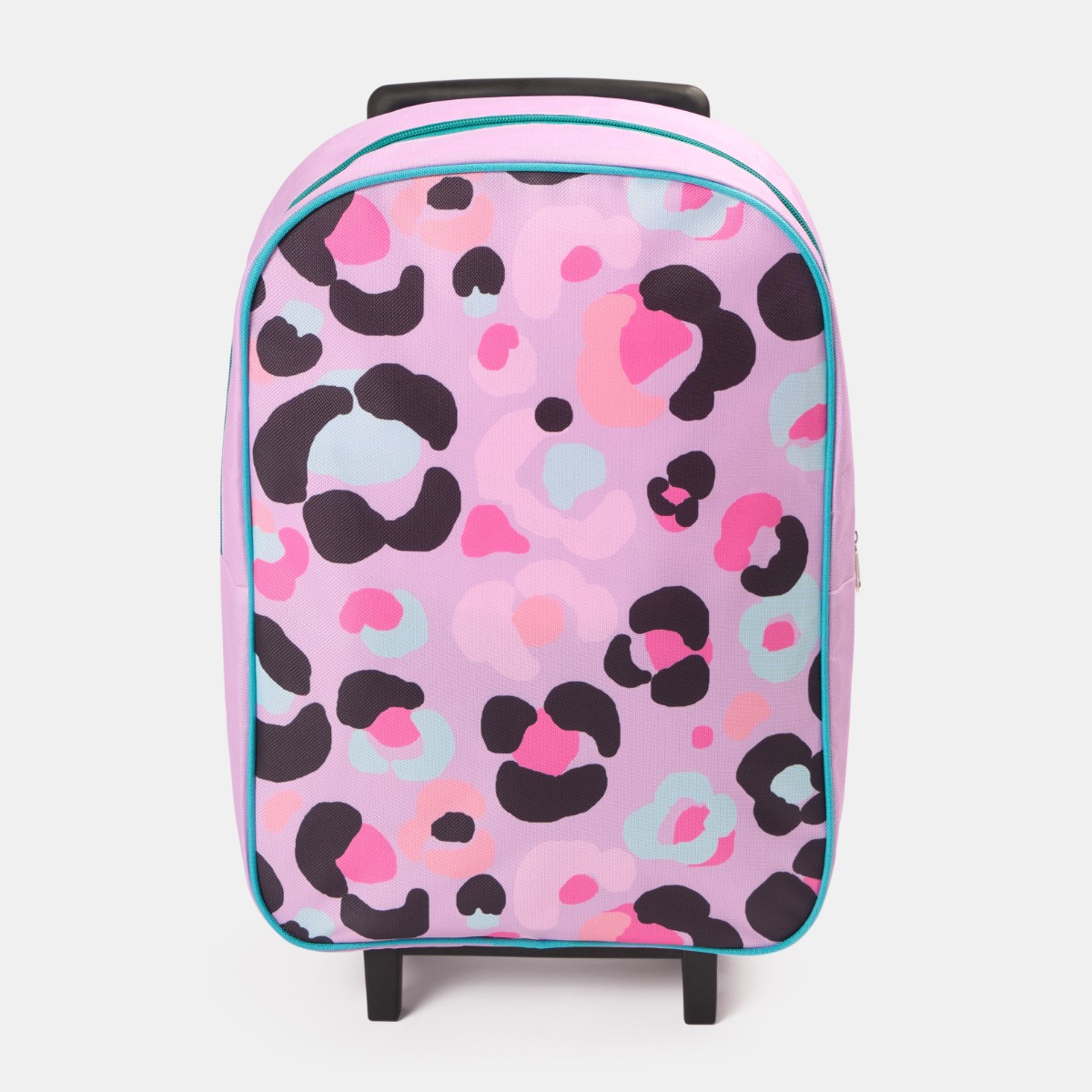 OHS Kids Leopard Print Trolley Backpack - Multi>