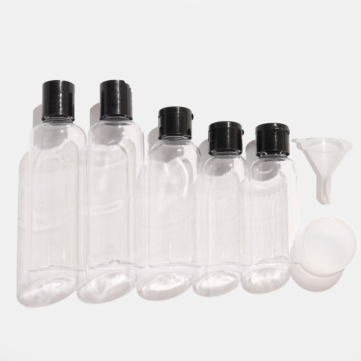 OHS 7 Piece Plastic Bottle Travel Set - Clear>