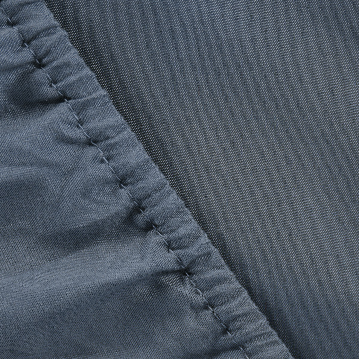 Brentfords Plain FItted Bed Sheet, Denim Blue - King>