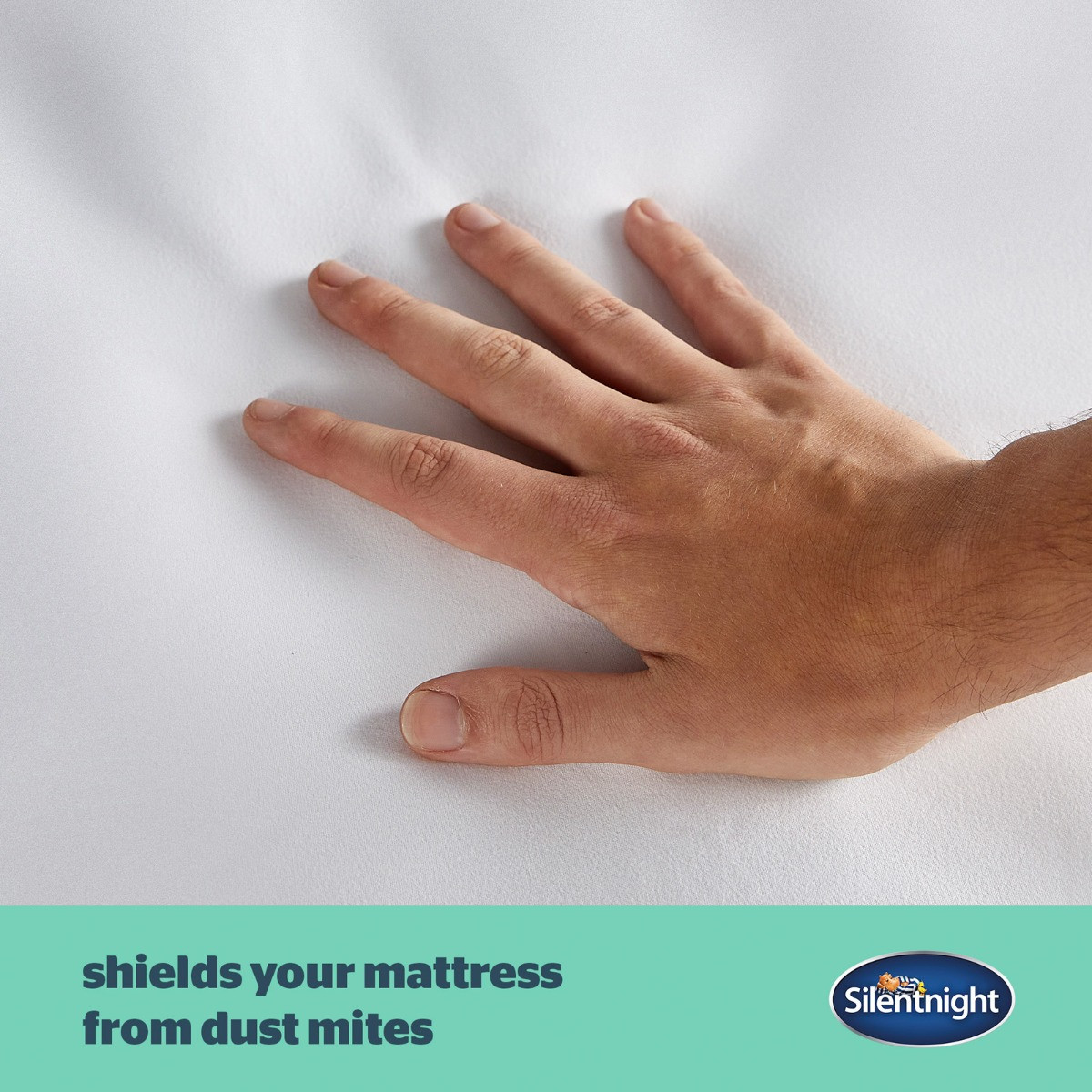 Silentnight Waterproof Mattress Protector, White - Single>