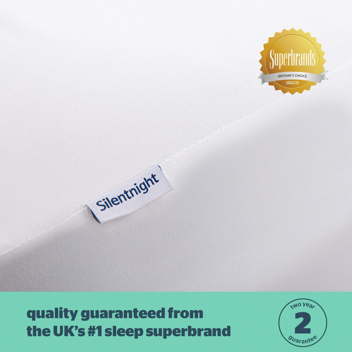 Silentnight Waterproof Mattress Protector, White - Single>