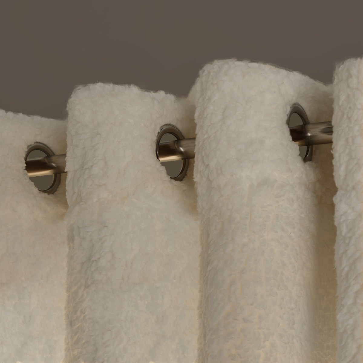 OHS Teddy Thermal Curtains, Cream - 90 x 90">