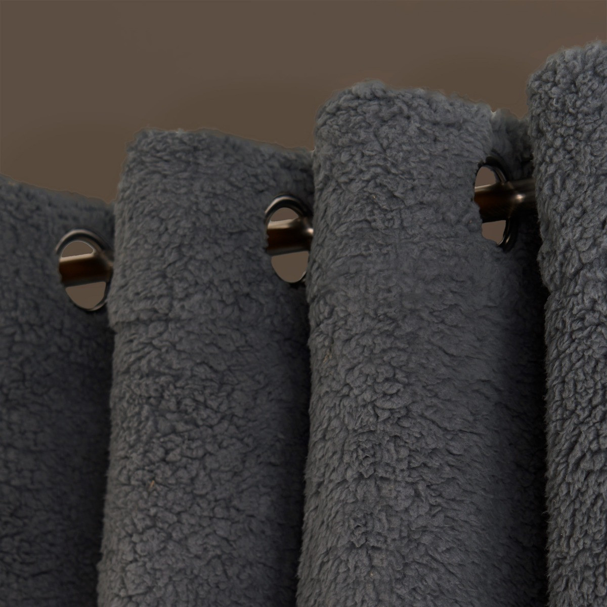 OHS Teddy Thermal Curtains - Grey>