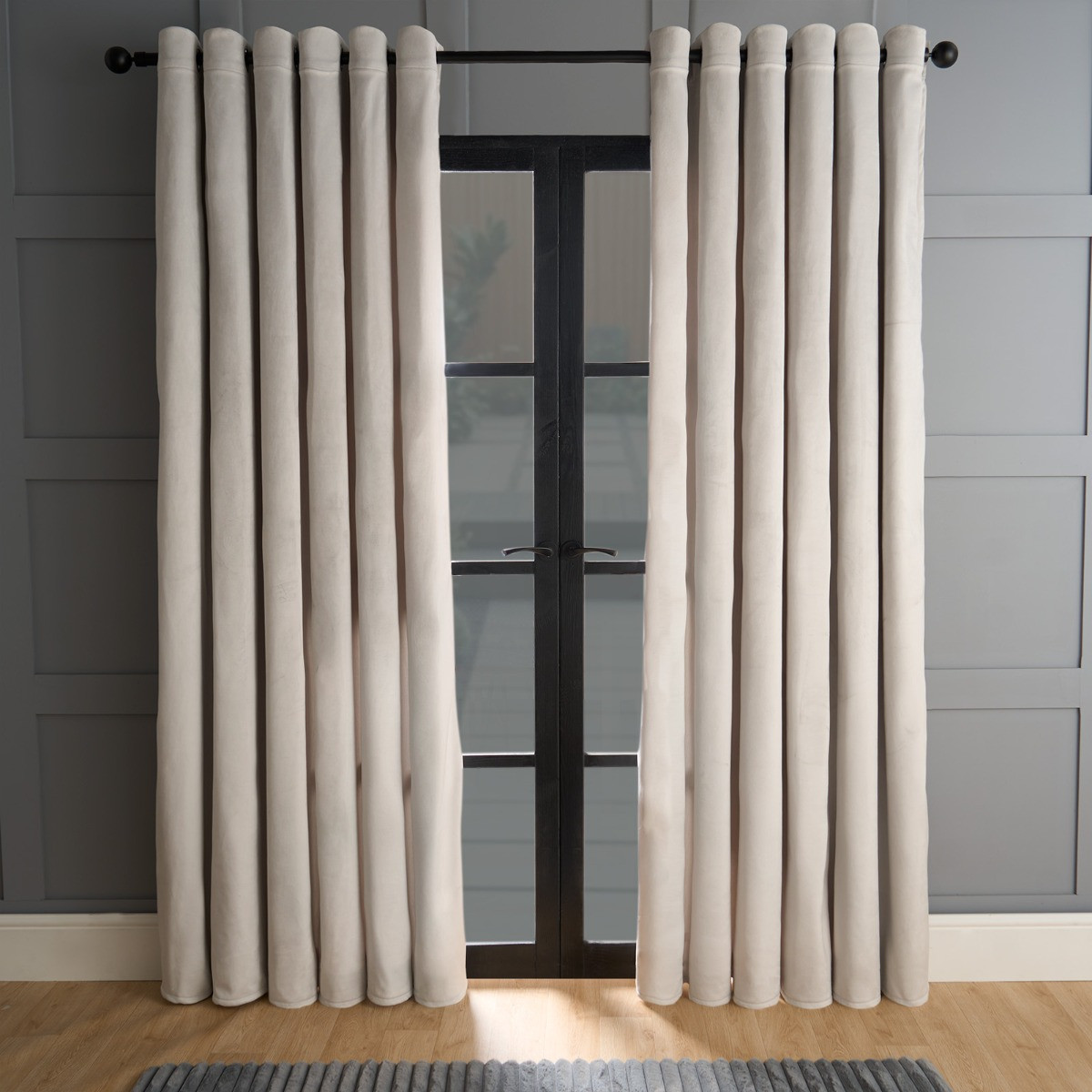 OHS Thermal Velvet Curtains -  Silver>