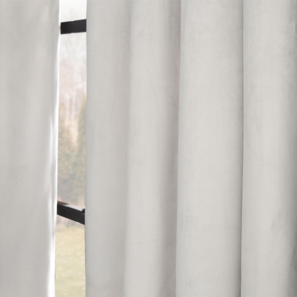 OHS Thermal Velvet Curtains -  Silver>