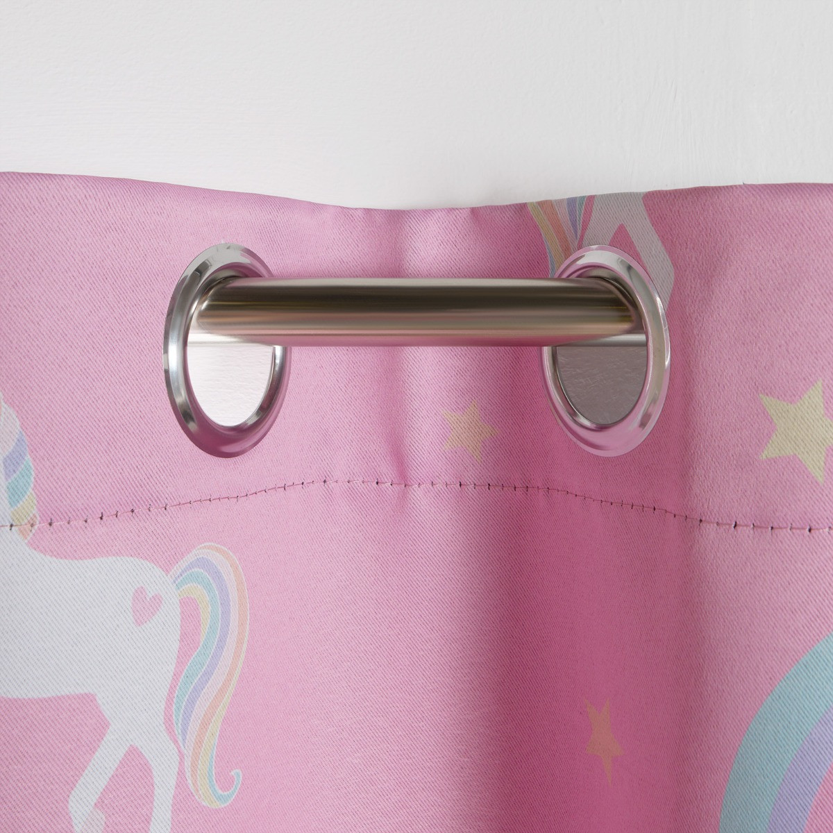 OHS Kids Unicorn Blackout Curtains, Pink - 46 x 54">