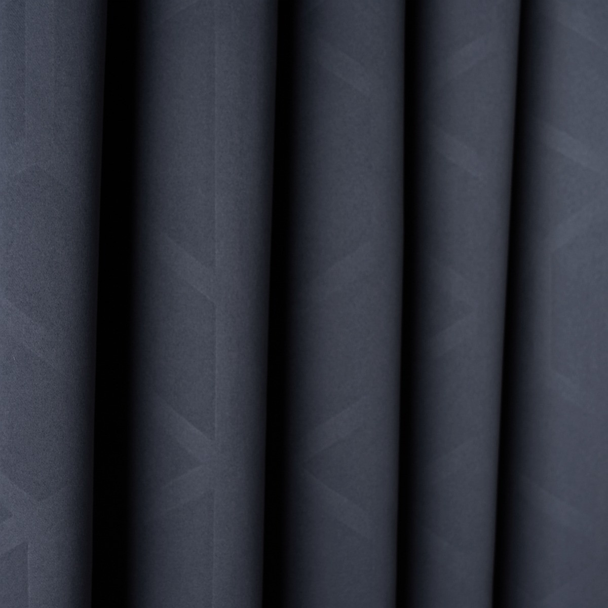 OHS Eyelet Geometric Embossed Blackout Curtains - Navy >