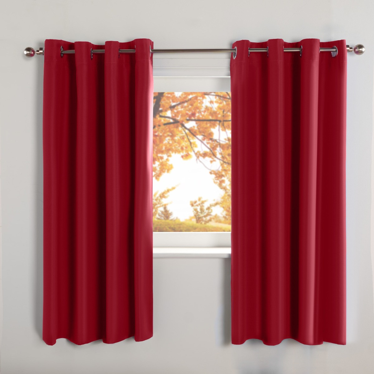 OHS Kids Ultra Blackout Curtains - Red>