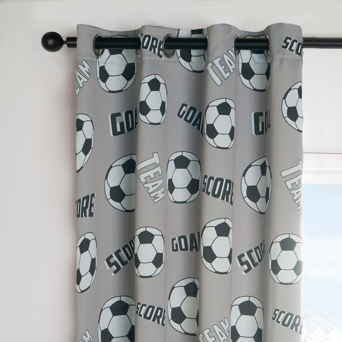 OHS Kids Football Blackout Curtains - Grey >