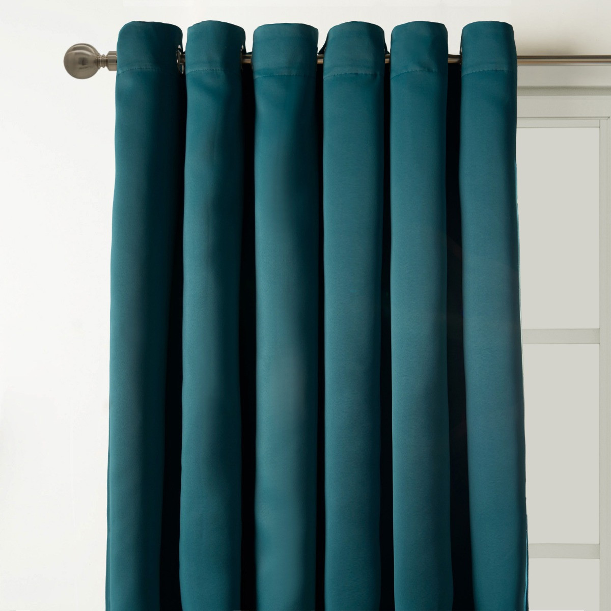 Dreamscene Eyelet Blackout Curtains - Teal>