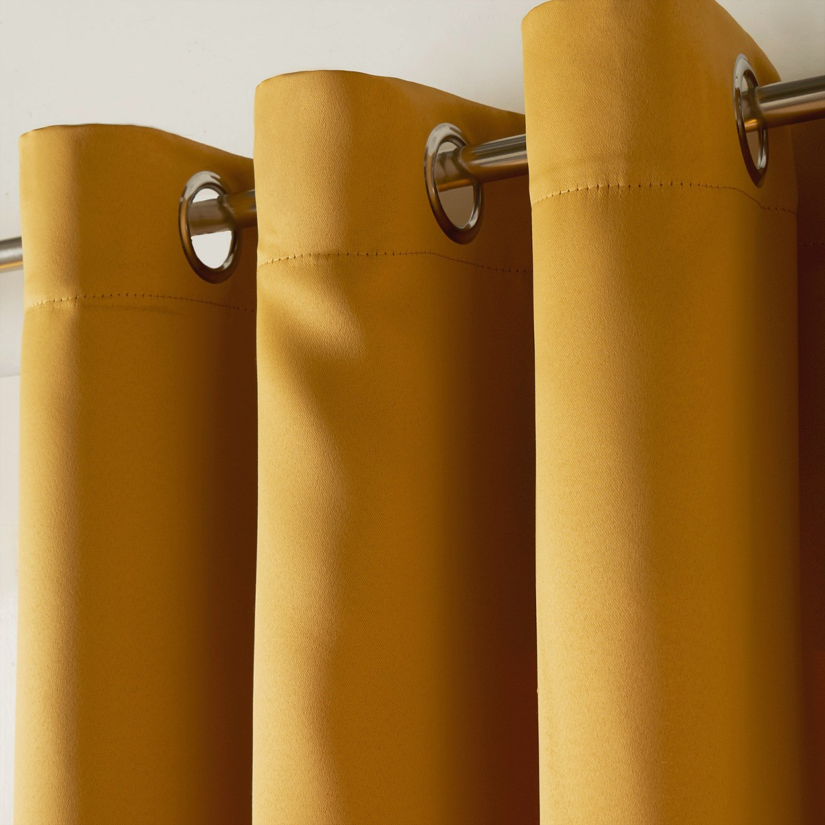 Dreamscene Eyelet Blackout Curtains - Ochre>