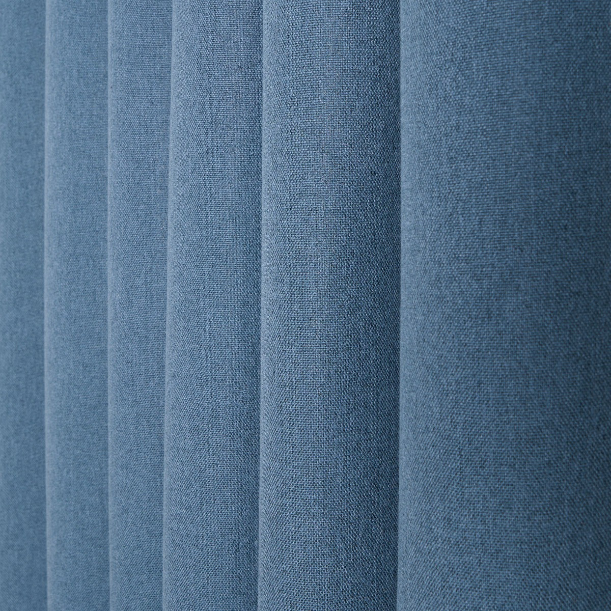 OHS Woven Texture Eyelet Ultra Blackout Curtains - Blue>