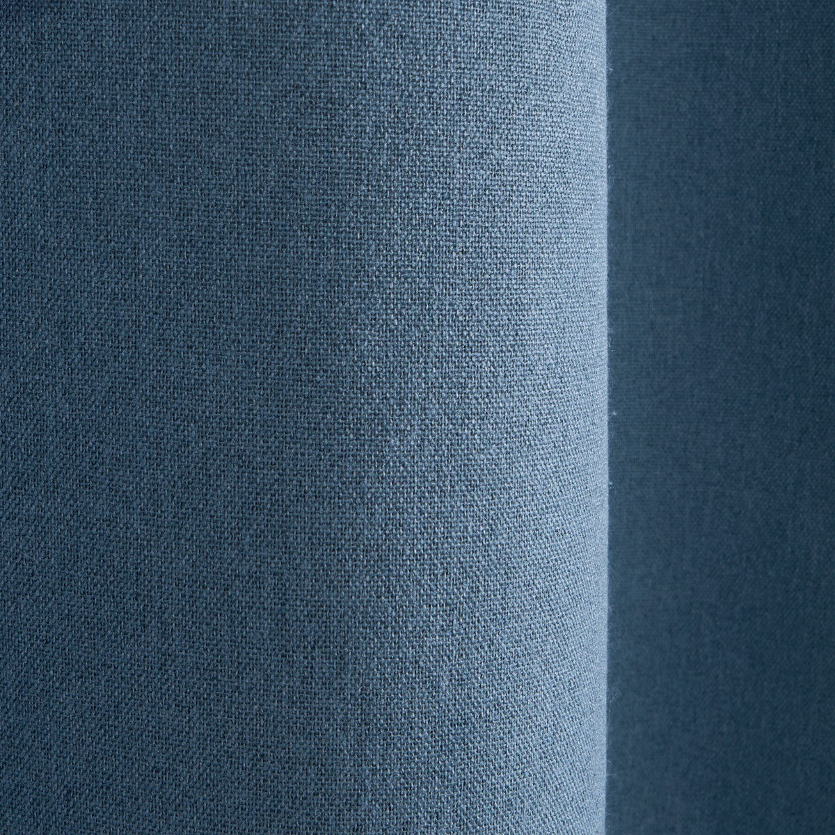 OHS Woven Texture Eyelet Ultra Blackout Curtains - Blue>