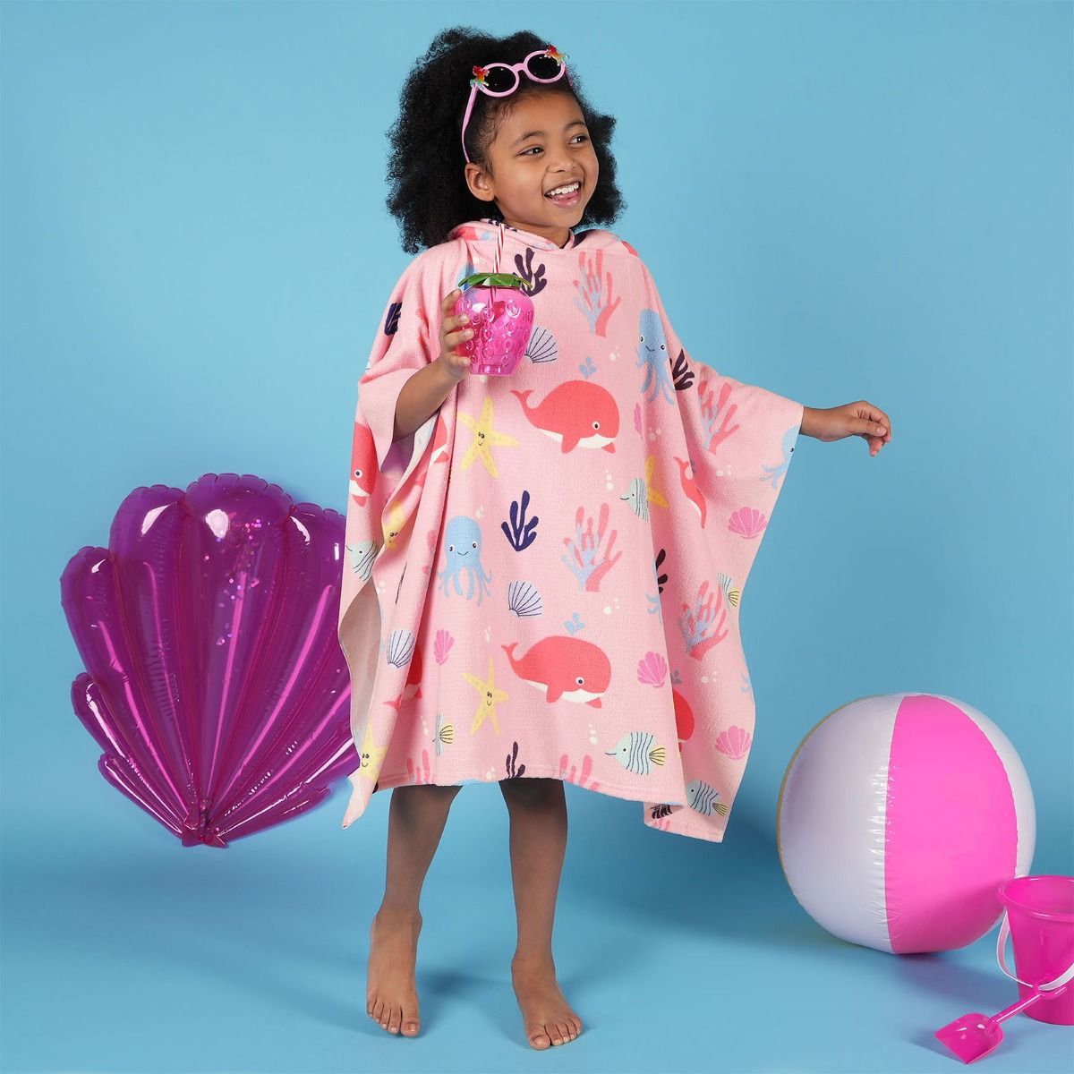 Beach poncho kids sale