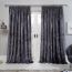 Sienna Crushed Velvet Pencil Pleat Curtains - Blush Pink