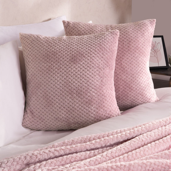 Brentfords Waffle Cushion Covers - Blush