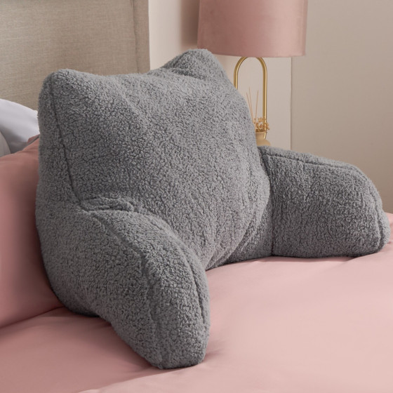 OHS Teddy Cuddle Cushion - Grey