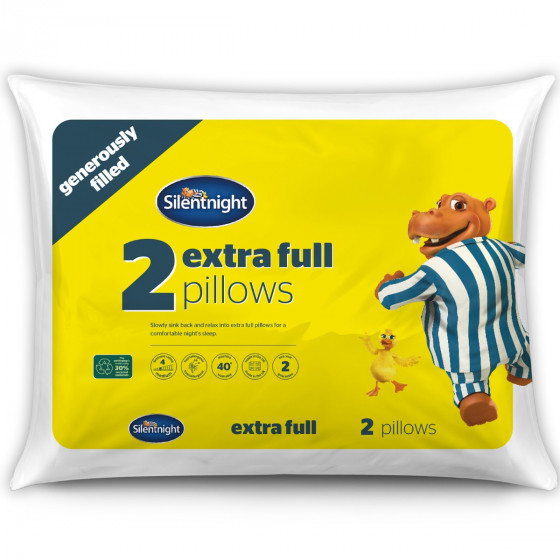 Silentnight Extra full Pillow Pair, 2 Pack - White