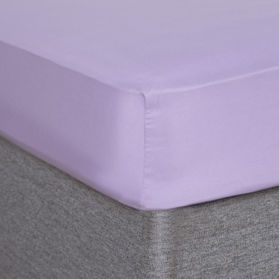 Brentfords Microfibre Fitted Sheet, Lilac - Superking