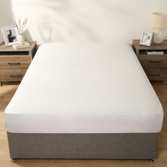 OHS Cooling Mattress Protector - White