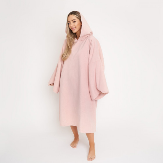 OHS Adult Towel Poncho - Blush Pink