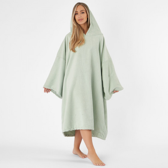 OHS Adult Towel Poncho - Sage Green