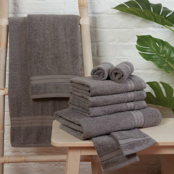 Brentfords Towel Bale 10 Piece - Grey