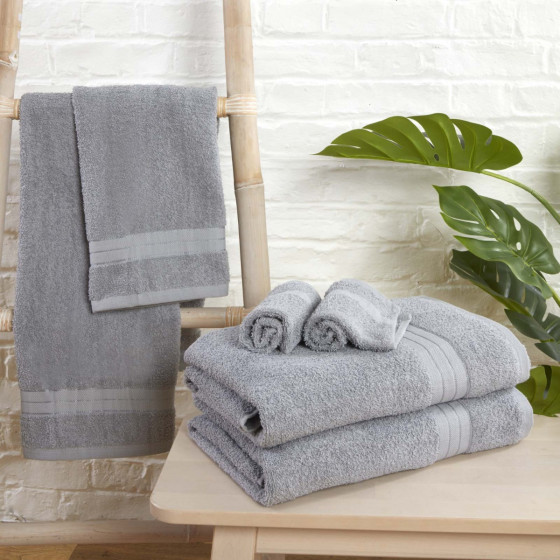 Brentfords 100% Cotton Towel - Silver Grey