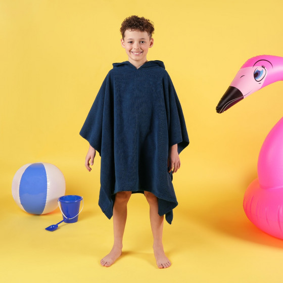 Brentfords Kids Poncho Towel - Navy