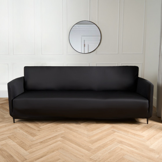 OHS Elastic Stretch Sofa Cover - Black