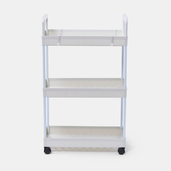 OHS 3 Layer Trolley Cart - White