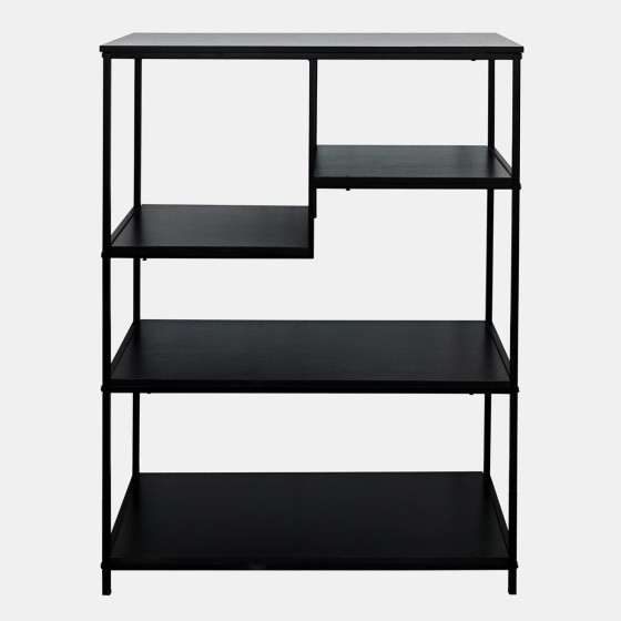 OHS Wooden Display Shelving Unit - Black