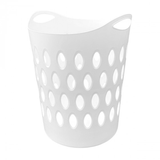 OHS Large Flexi Laundry Basket - White