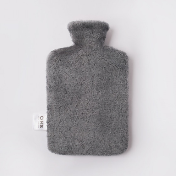 OHS Teddy Hot Water Bottle - Charcoal