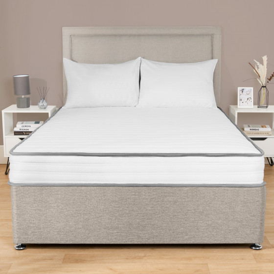 OHS Extra Comfort Memory Foam Spring Mattress – White