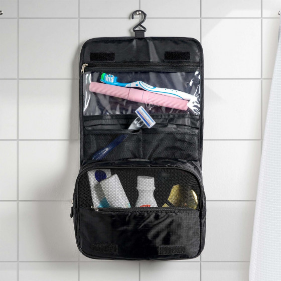 OHS Toiletries & Makeup Travel Bag - Black