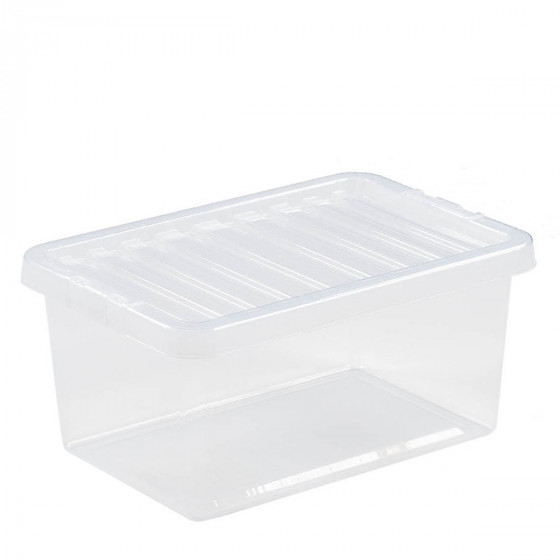 Wham Storage Box & Lid 11 Litre - Clear