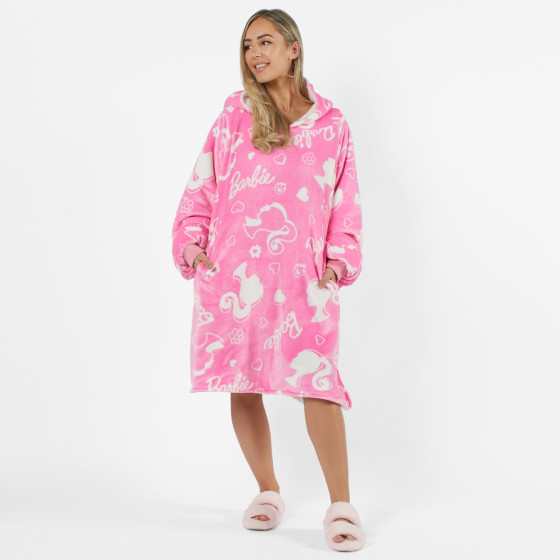 Barbie Hoodie Blanket, Adults - Pink