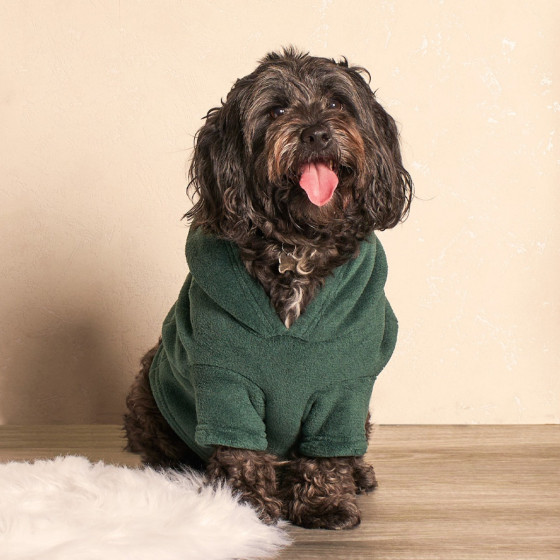 OHS Dog Hoodie Blanket Forest Green