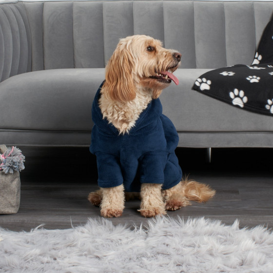 OHS Dog Hoodie Blanket - Navy