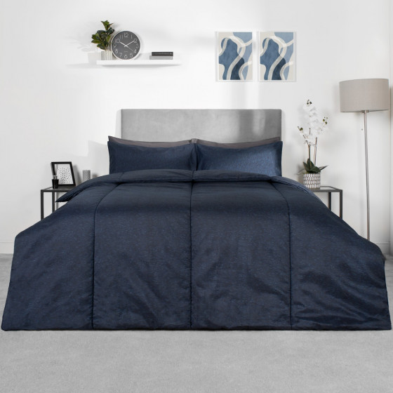 OHS Coverless 10.5 Duvet With Pillowcase - Navy