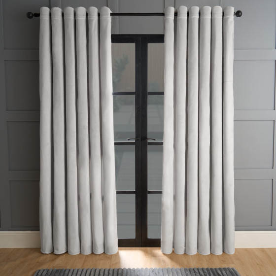 OHS Thermal Velvet Curtains -  Silver