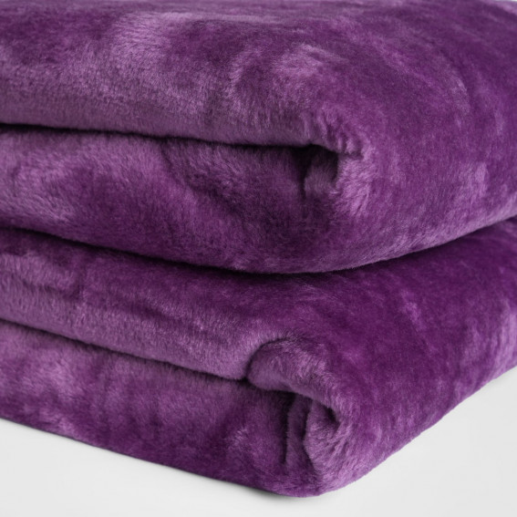 Dreamscene Faux Fur Mink Throw - Purple