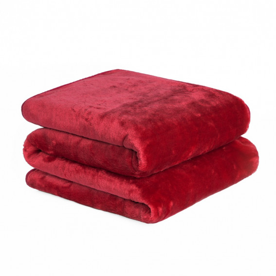 Dreamscene Faux Fur Mink Throw - Red