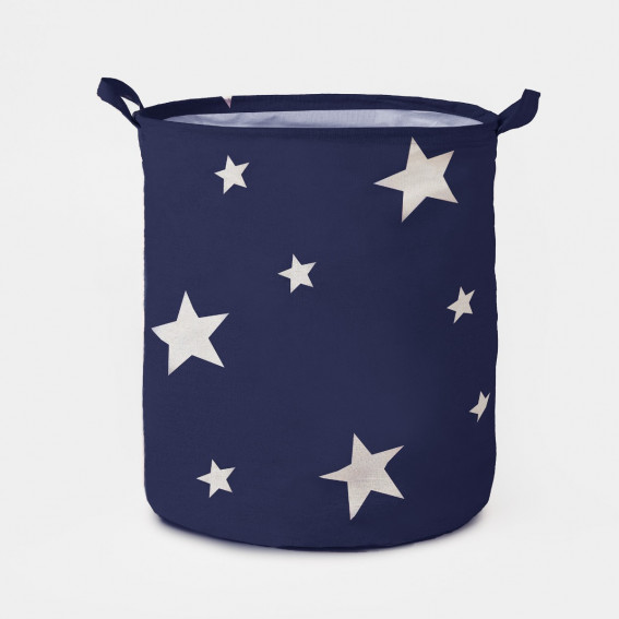 OHS Star Print Storage Basket - Navy