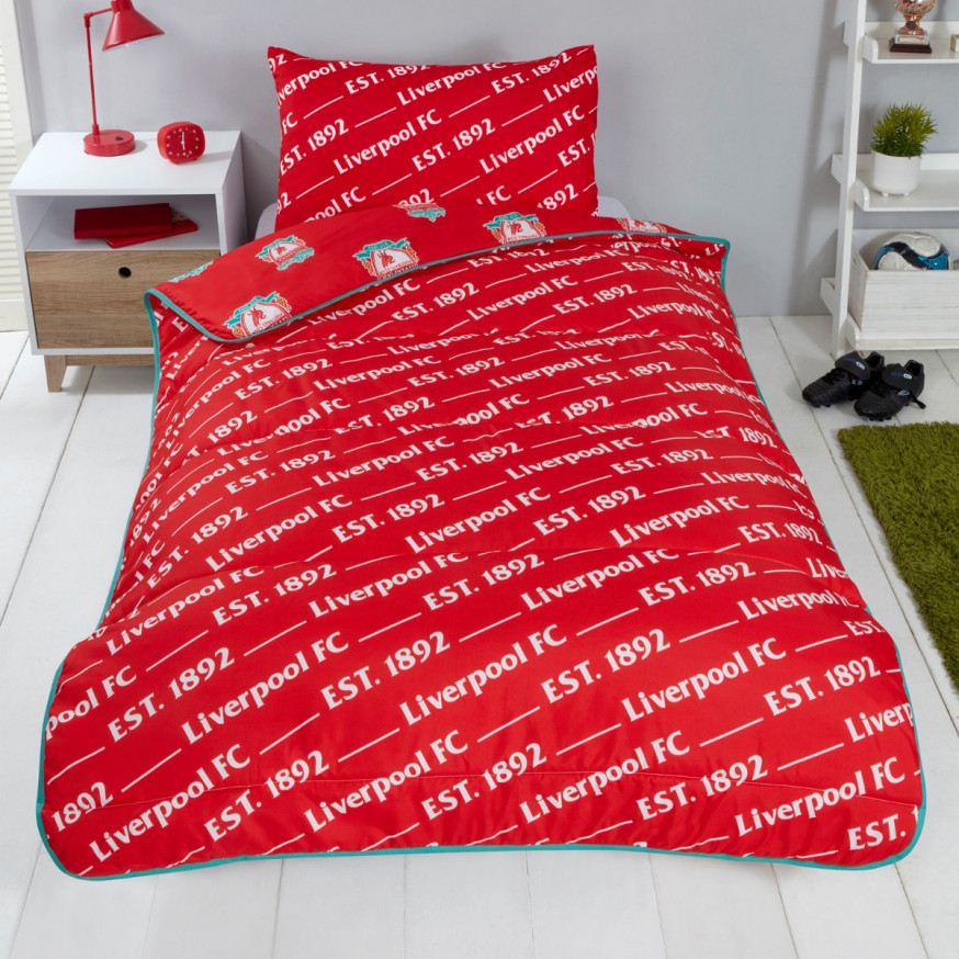 Liverpool Reversible Coverless 4.5 Tog Duvet, Red - Single