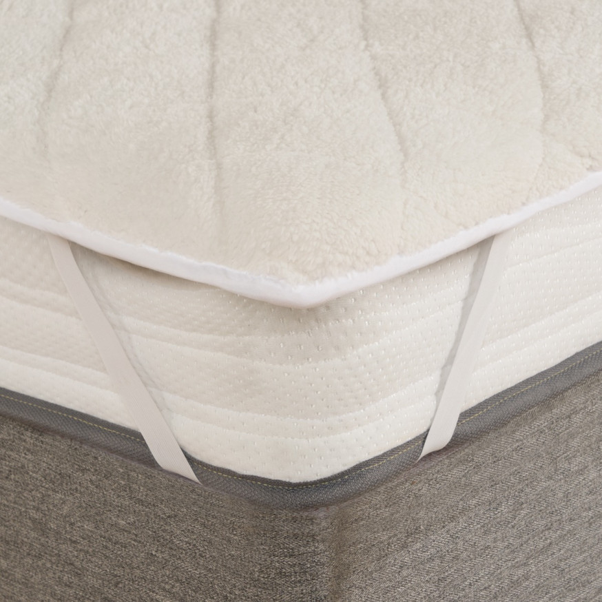 OHS Teddy Thermal Mattress Topper - Cream