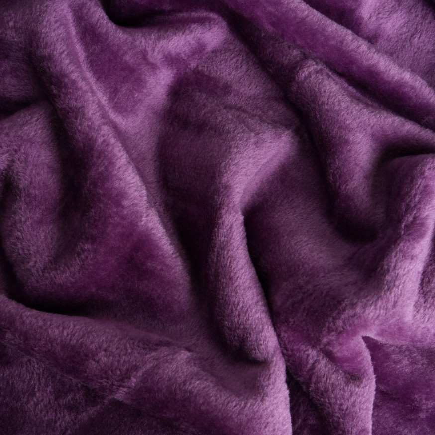 Dreamscene Faux Fur Mink Throw - Purple